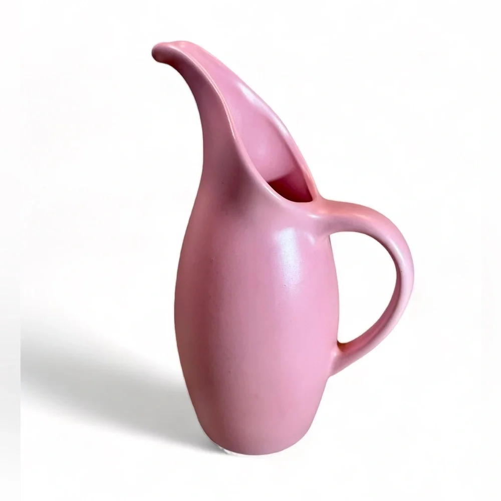 ROYAL HAEGER, Pitcher, Ewer 1940-50's Moderne Art Pottery, Ceramic Matte… - Picture 2 of 9